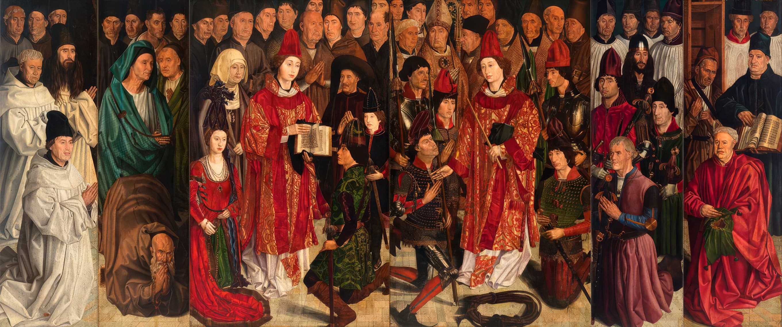 Os seis painéis do Políptico das Janelas Verdes (Painéis de São Vicente, de Nuno Gonçalves)